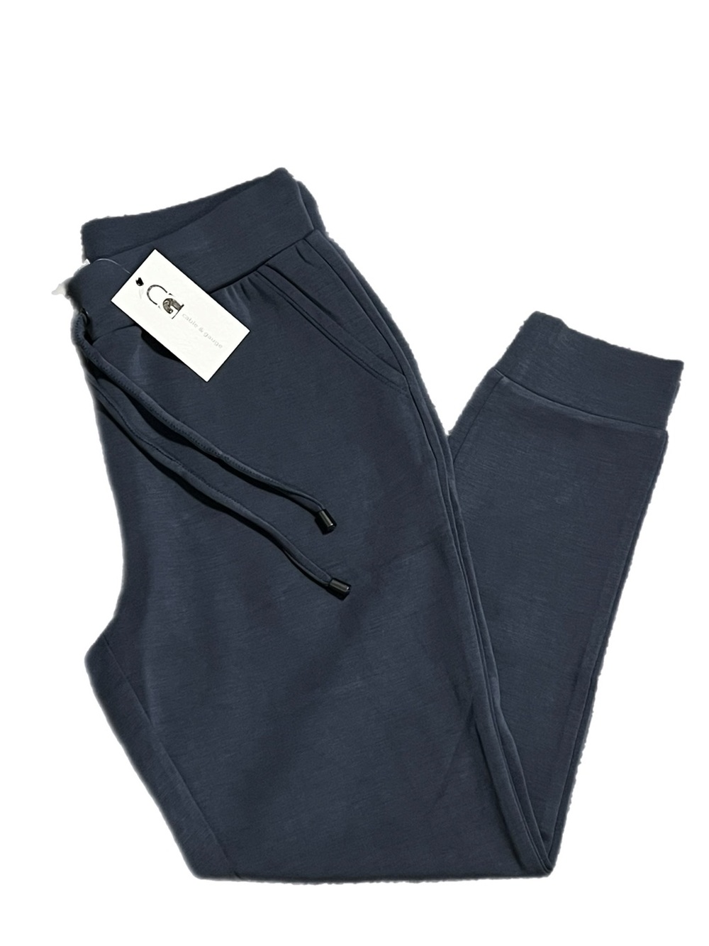 NWT Cable & Gauge Blue Jogger Pants with Drawstring